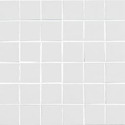 Tesoro Gallery Porcelain Mosaics - Bright White Gloss 2" x 2" Mosaic