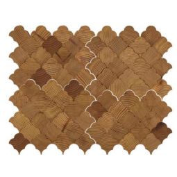 Tesoro Forest Elements - Scallop Geometrical Wood Mosaic