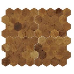 Tesoro Forest Elements - Standard Hex Geometrical Wood Mosaic