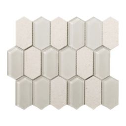 Tesoro Metropolitan Stone & Glass Blends - Chablis Honed Picket