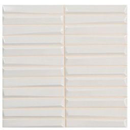 Zio Finestra - Carbon 8" x 8" Glossy Pre-Scored Ceramic Tile