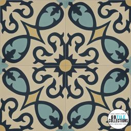 Granada Tile - Firenze 22A 8" x 8" Cement Tile