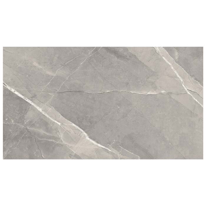 Tesoro Armani Light Grey Polished 12" x 24" Porcelain Tile