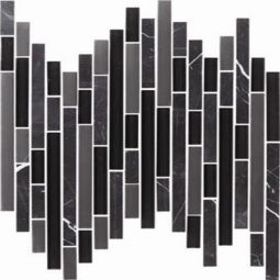 Puccini Brucke - Black Magic Glass & Stone Mosaic