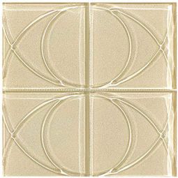 Puccini Zen Rock Garden - Sarashi Dake 6" x 6" Glass Mosaic