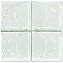 Puccini Zen Rock Garden - Shirasuna 6" x 6" Glass Mosaic