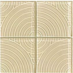 Puccini Zen Rock Garden - Sarashi Dake 6" x 6" Glass Mosaic