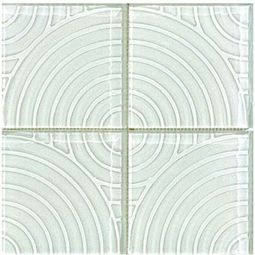 Puccini Zen Rock Garden - Shirasuna 6" x 6" Glass Mosaic