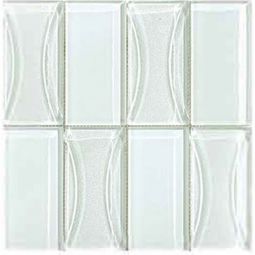 Puccini Zen Rock Garden - Shirasuna 3" x 6" Glass Mosaic