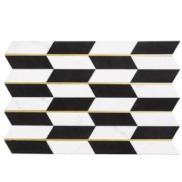 Zio Golden Age - Luxury Check Porcelain Mosaics