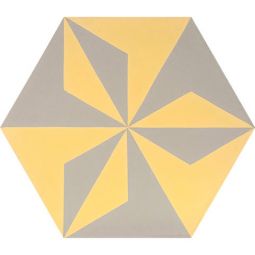 Granada Tile - Brandon 1820 B Cement Hexagon Decos