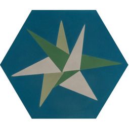 Granada Tile - Free Hex Rain Forest Cement Hexagon Decos