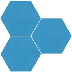 Granada Tile - Sky 8" x 9" Hexagon Cement Tile