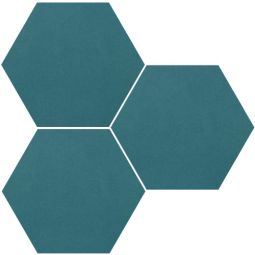 Granada Tile - Teal 8" x 9" Hexagon Cement Tile