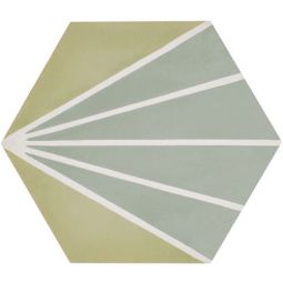 Granada Tile - New Orleans 1810 B Cement Hexagon Decos