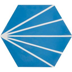 Granada Tile - New Orleans 1810 D Cement Hexagon Decos