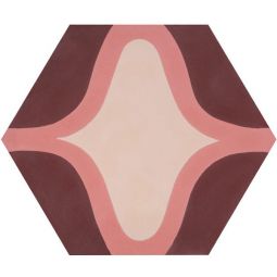Granada Tile - SoftHex Espresso Cement Hexagon Decos