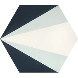 Granada Tile - St Ives 1807 B Cement Hexagon Decos