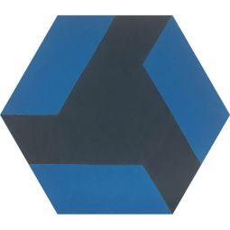 Granada Tile - Suffolk 1819 B Cement Hexagon Decos