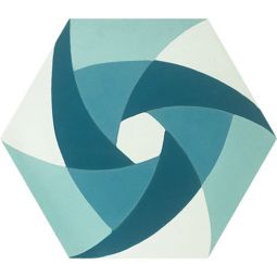 Granada Tile - York 1815 E Cement Hexagon Decos