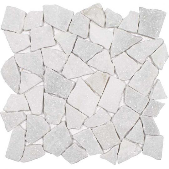Tesoro Ocean Stones Sparkly White Pebble Mosaic