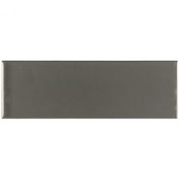 Tesoro Earth - Charcoal 4" x 12" Glossy Glass Tile