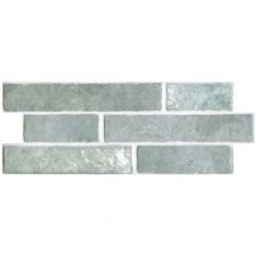 Tesoro Dany - Menta Interlocking Brick Porcelain Tile