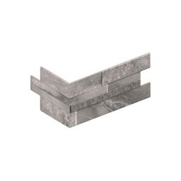 Tesoro Marmi - Grey Porcelain Ledgerstone Corner Staggered Set