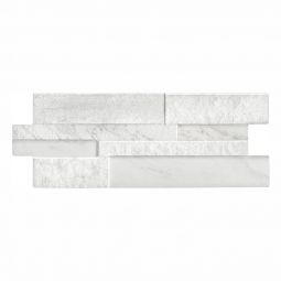 Tesoro Marmi - White 6.25" x 15.75" Porcelain Ledgerstones