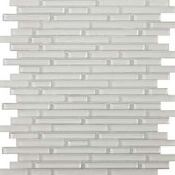 Emser Tile Lucente - Blanc Linear Gloss/Matte Mosaic