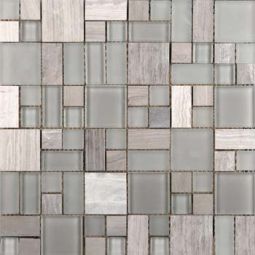 Emser Tile Lucente - Certosa Stone & Glass Mosaic Pattern Blend