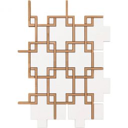 Puccini Neo Scottish Arts - Highlands Marble & Stainless Steel Mosaic