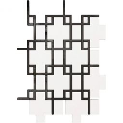 Puccini Neo Scottish Arts - Islay Marble & Stainless Steel Mosaic
