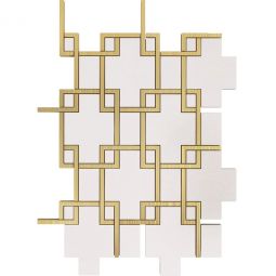 Puccini Neo Scottish Arts - Skye Marble & Stainless Steel Mosaic
