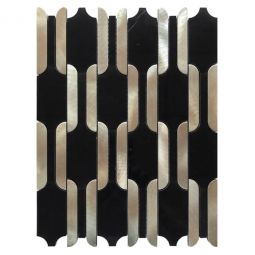 Puccini Chain Link - Black Anchor Mosaic