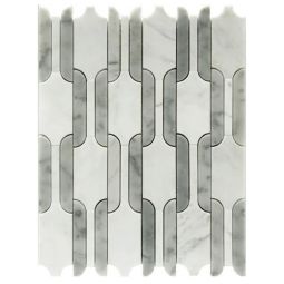 Puccini Chain Link - White Anchor Mosaic