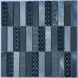 Puccini Neo American Motif - Satin Weave Marble Mix Mosaic