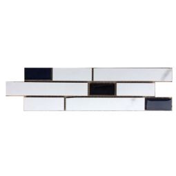 Mist 3" x 13" Glass & Ceramic Listello