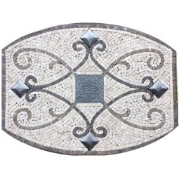 Backsplash Medallion - Aluminum OTA-CT-DE-DE-NO