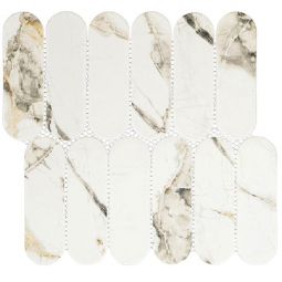 Zio Paneria - Tiramisu Marble Look Oblong Mosaic