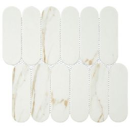 Zio Paneria - Biscotti Marble Look Oblong Mosaic