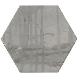 Zio Princeton Glaze - Victorian Pewter Hexagon Porcelain Tile