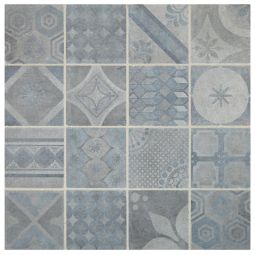 Daltile Sublimity - Energy Sequence Encaustic Stone Mosaic