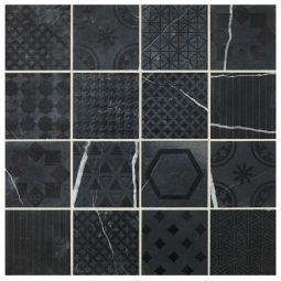 Daltile Sublimity - Strength Sequence Encaustic Stone Mosaic