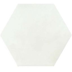 Tesoro Pastel - White Hex 8" x 9" Porcelain Tile