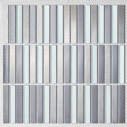Puccini Cosmopolitan - Campinas 11-3/4" x 11-3/4" Glass & Steel Mosaic