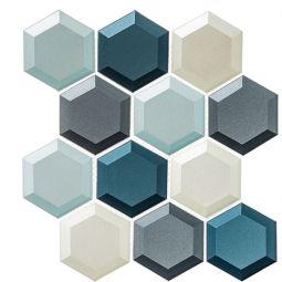 Zio Shimmering Breeze - Hawaiian Blue Glass Mosaic