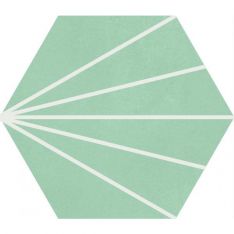 Soci Aura -  Peridot Decor 9" x 10" Hexagon Porcelain Tile