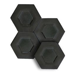 Soci Chateau Dual - Carbon Hexagon 6" x 6" Ceramic Tile