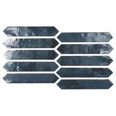 Soci Ironworks - Blue Picket Ceramic Tile